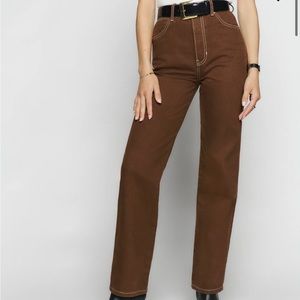 Cowboy High Rise Straight Jeans